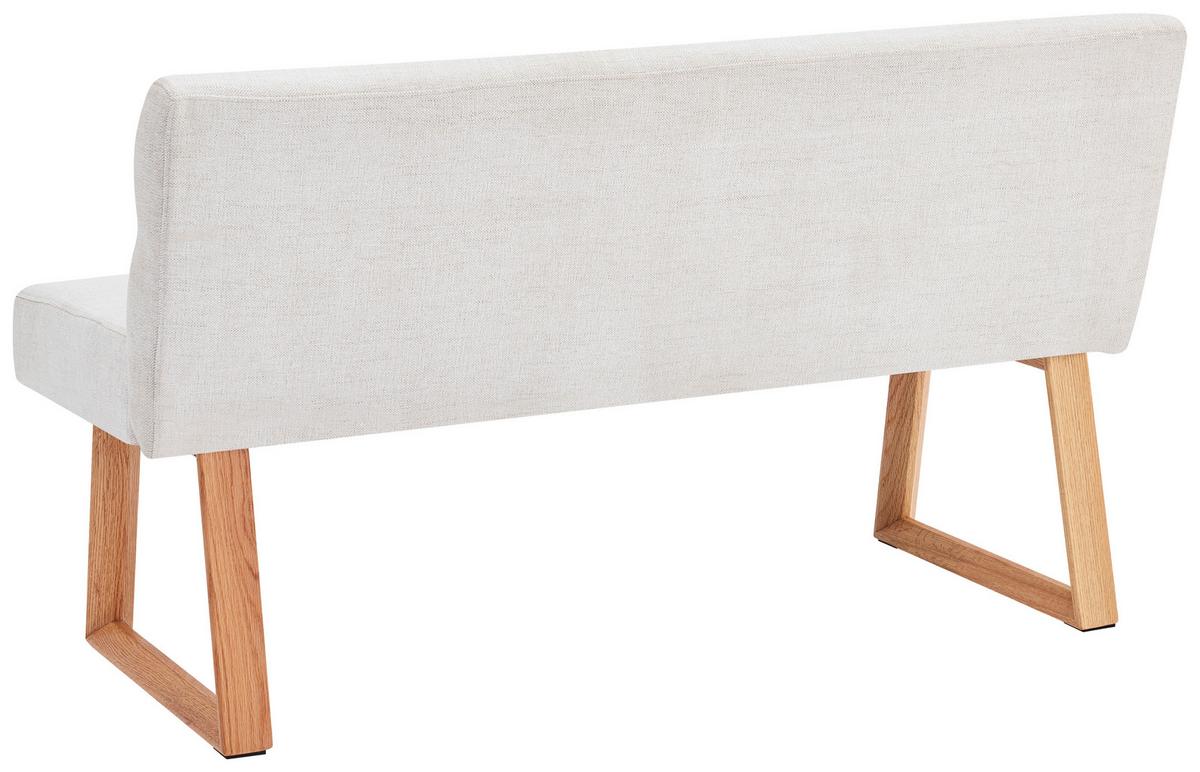 Sitzbank Linnea Eichefarben/Beige B: 140 cm - Eichefarben/Beige, MODERN, Holz/Textil (140/82/61cm) - Livetastic