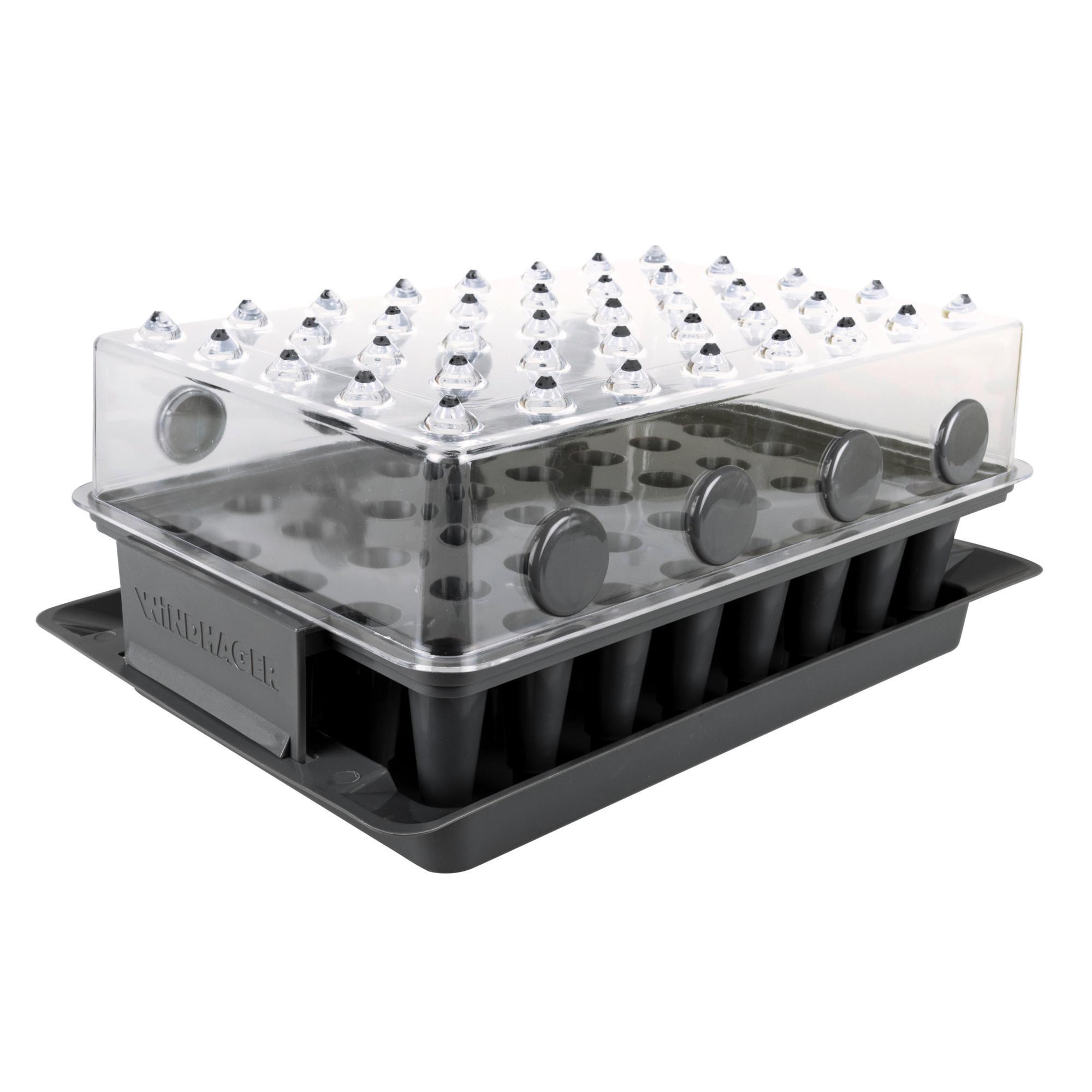 Pflanzset 3in1 Rootxtender Wurzelvorschule - Schwarz, Basics, Kunststoff (24/16/38cm)