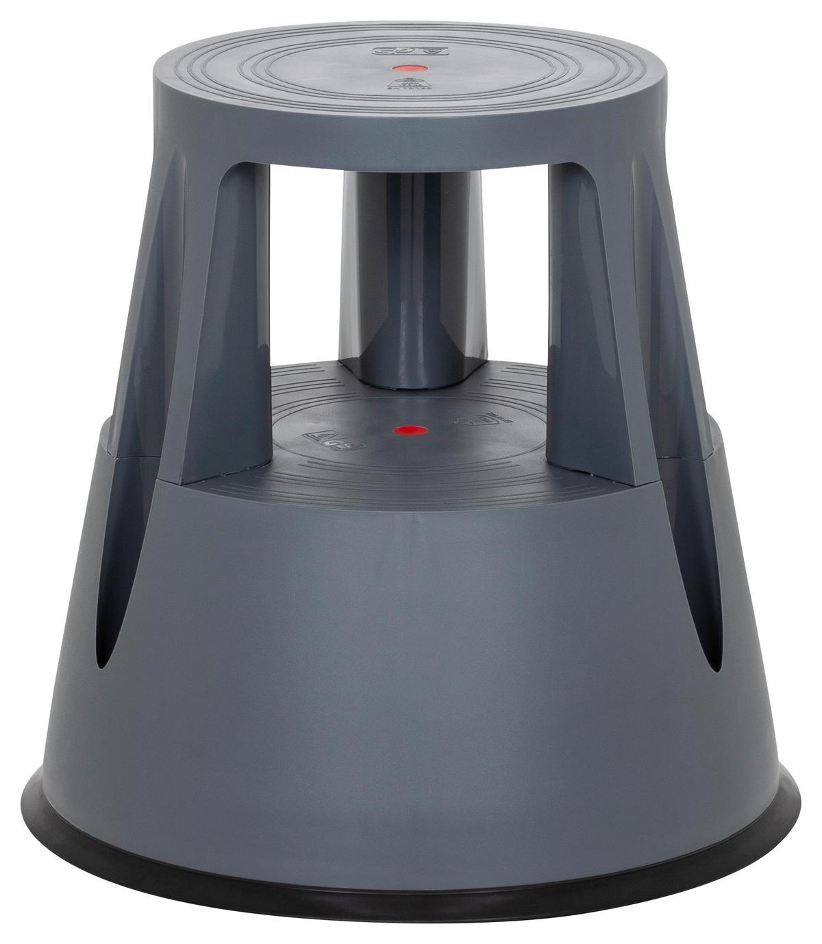 Tritthocker Tio-M I Dunkelgrau - Dunkelgrau, MODERN, Kunststoff (48/43/48cm) - MID.YOU