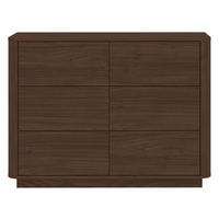 KOMMODE Mocha Walnussfarben B: 115,2cm - Walnussfarben/Schwarz, Design, Holzwerkstoff (115,2/85,5/40cm) - MID.YOU