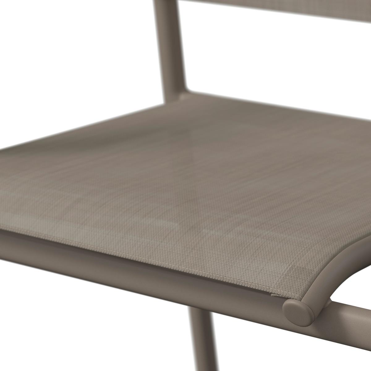 Gartensessel Paris - Beige, MODERN, Textil/Metall (57/85/57cm) - Beldano