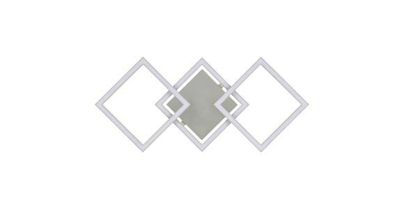 LED-Deckenleuchte Nilya - Sandfarben/Chromfarben, MODERN, Kunststoff/Metall (63/27,5/4,5cm) - Luca Bessoni
