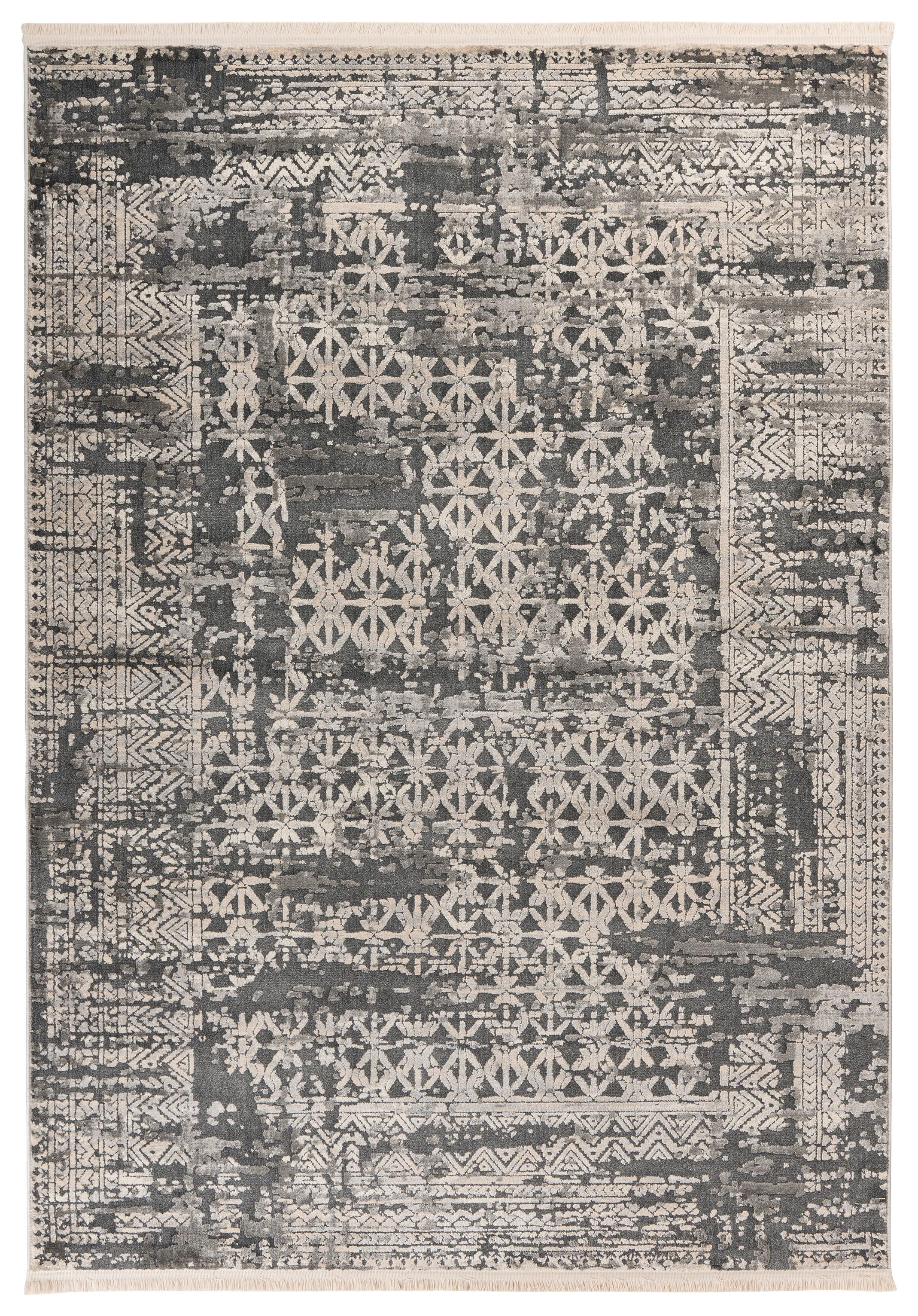 Teppich Adeon 300 Grau B: 120 cm - Grau, KONVENTIONELL, Textil (120/170cm)