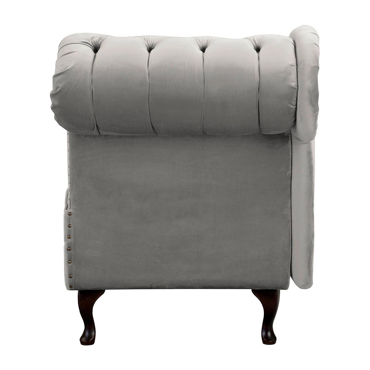 Récamiere Pako Grau B: 185cm - Braun/Grau, Design, Textil (185/93/75cm) - Livetastic