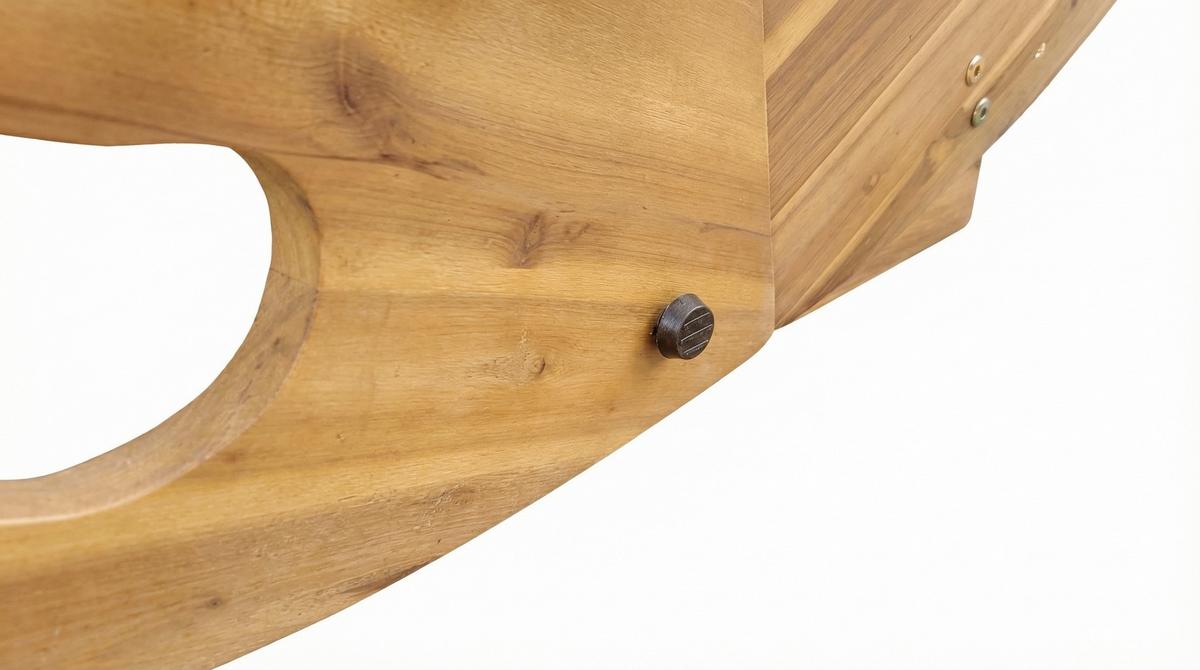 Schaukelliege für 2 Personen LxBxH: ca. 156x120x72 cm - Akaziefarben, Basics, Holz (156/120/72cm) - Prestige Home