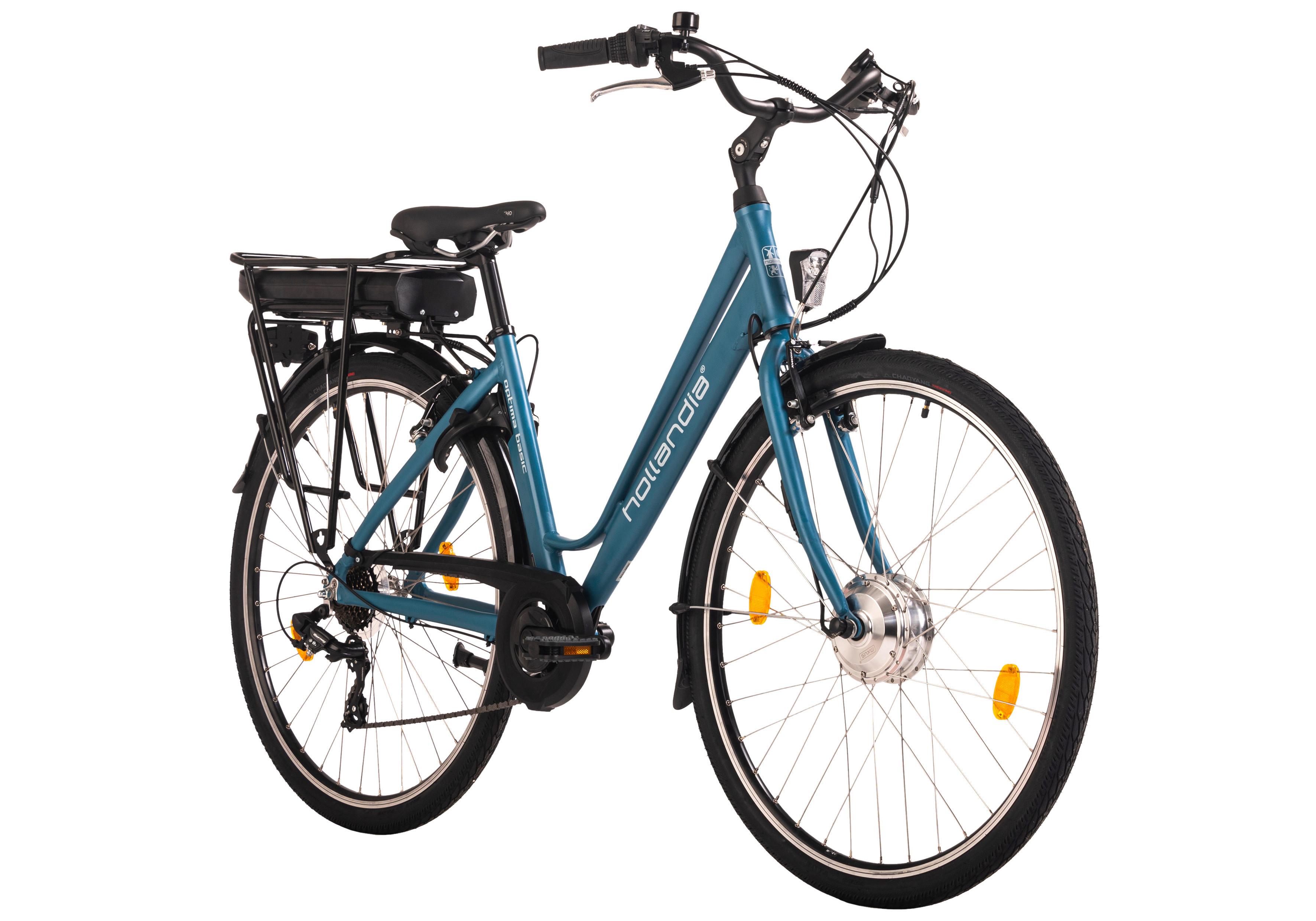 Elektrofahrrad Hollandia Optima Basic - Blau, Basics, Metall (21/116/188cm) - KS Cycling