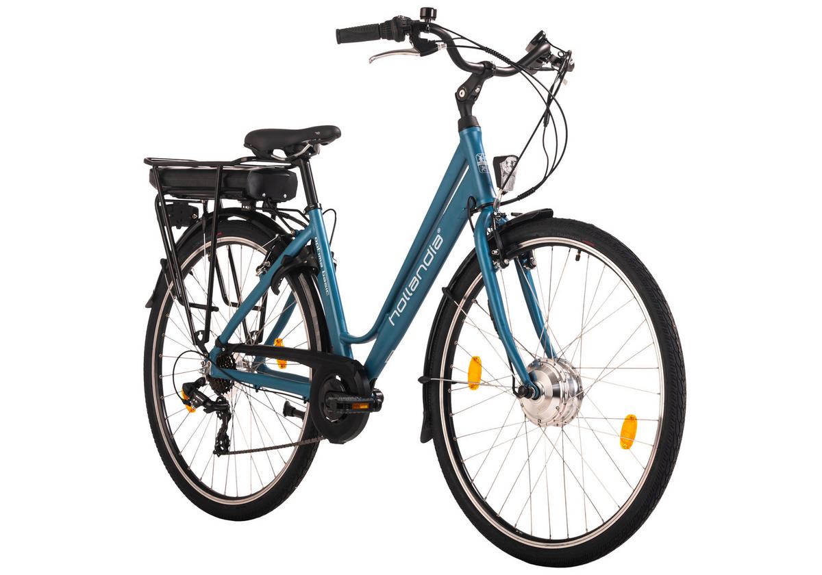 Elektrofahrrad Hollandia Optima Basic - Blau, Basics, Metall (21/116/188cm) - KS Cycling