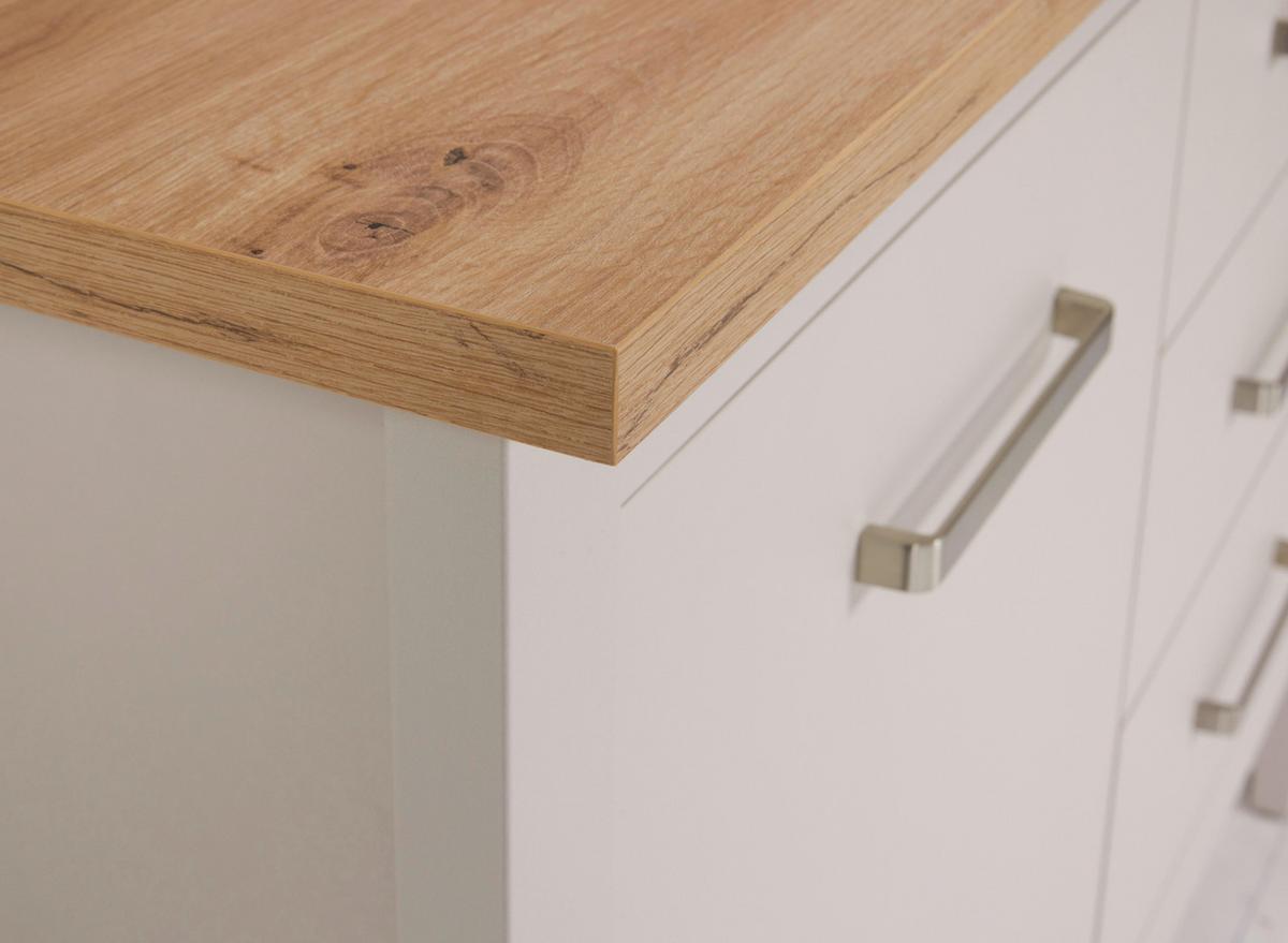 Kücheninsel Sardegna - Kaschmir/Eiche Artisan, ROMANTIK / LANDHAUS, Holzwerkstoff (124/91,5/75cm)