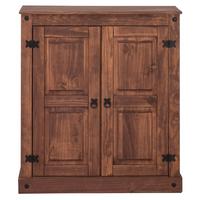 Highboard Mexico Naturfarben Schwarz - Naturfarben, Design, Holz (90/100/38cm) - MID.YOU