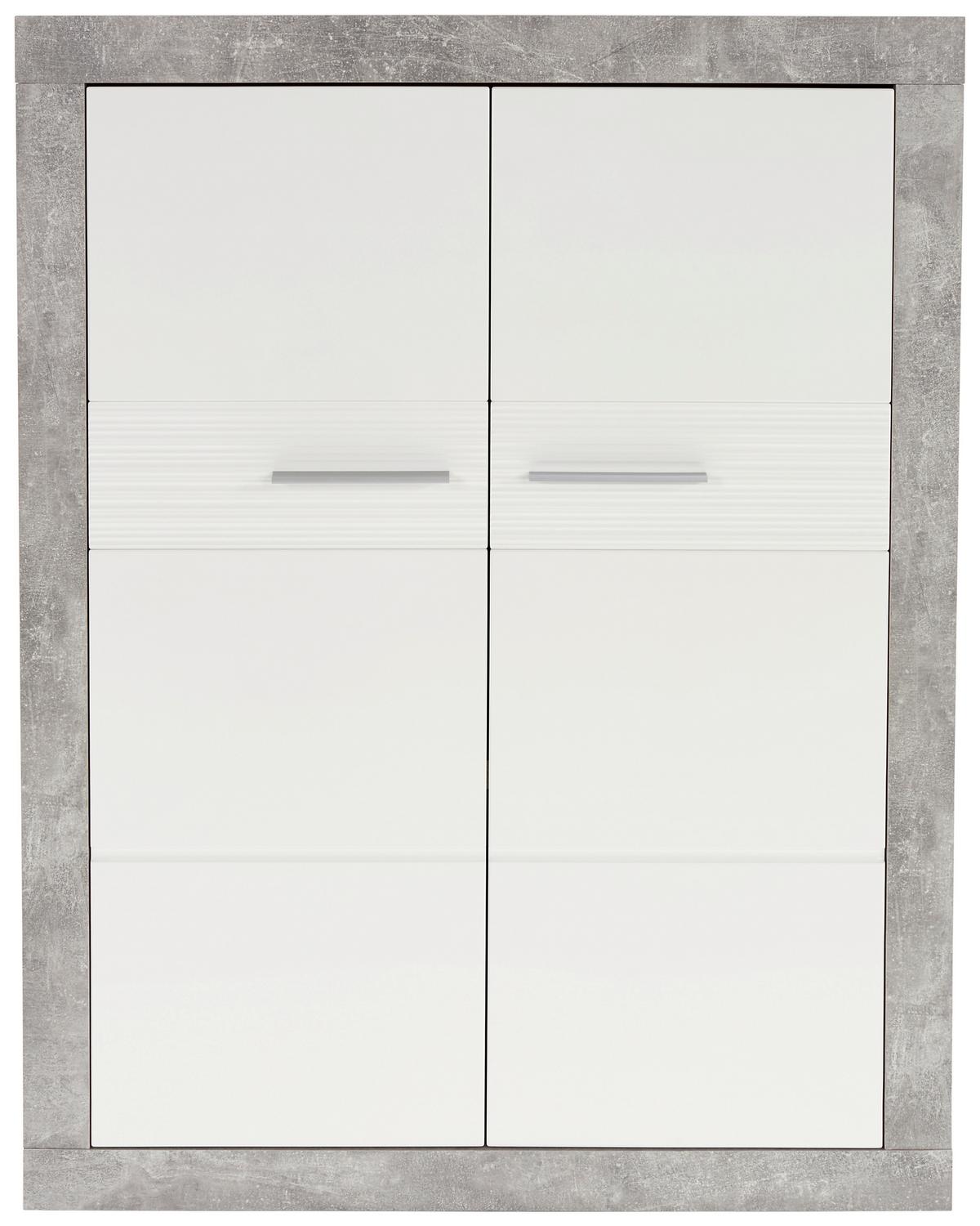 Odporúčaná kombinácia MALTA - BETON 5 - sivá/biela, Modern, kompozitné drevo/plast (320/197/42cm)