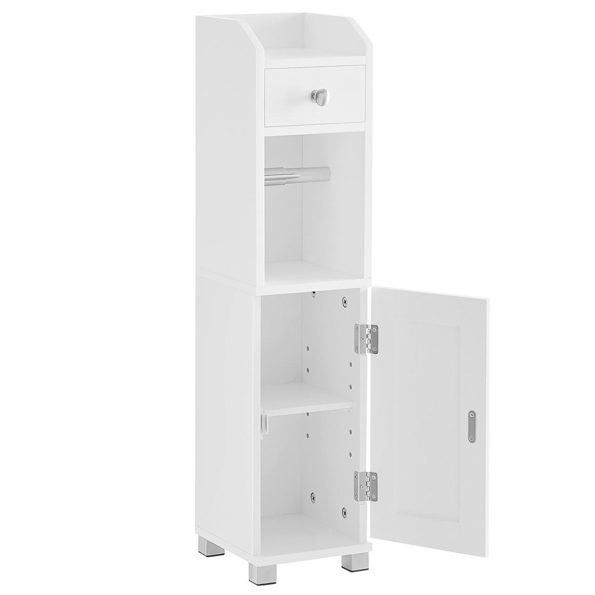 Midischrank Bathroom Cabinet - Weiß/Grau, MODERN, Holzwerkstoff (18/76,4/20cm) - MID.YOU
