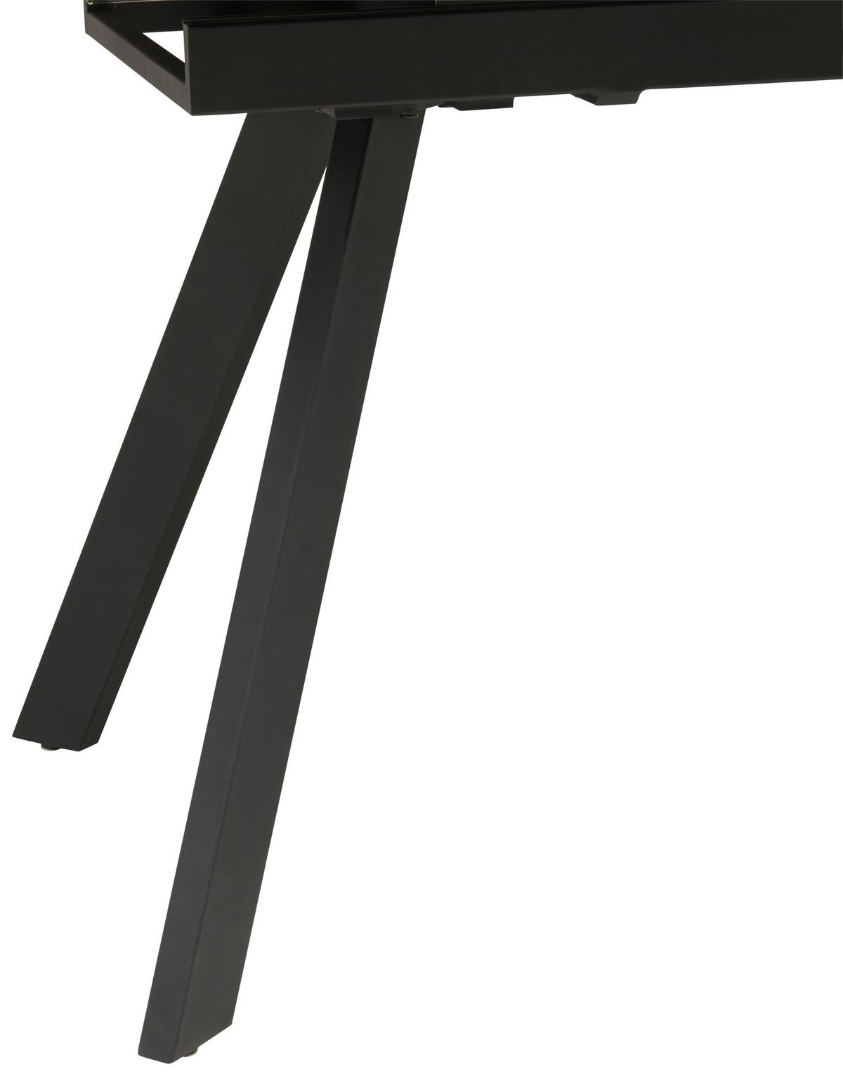 Esstisch Tea - Schwarz/Weiß, LIFESTYLE, Keramik/Holzwerkstoff (160-200/76/90cm) - MID.YOU