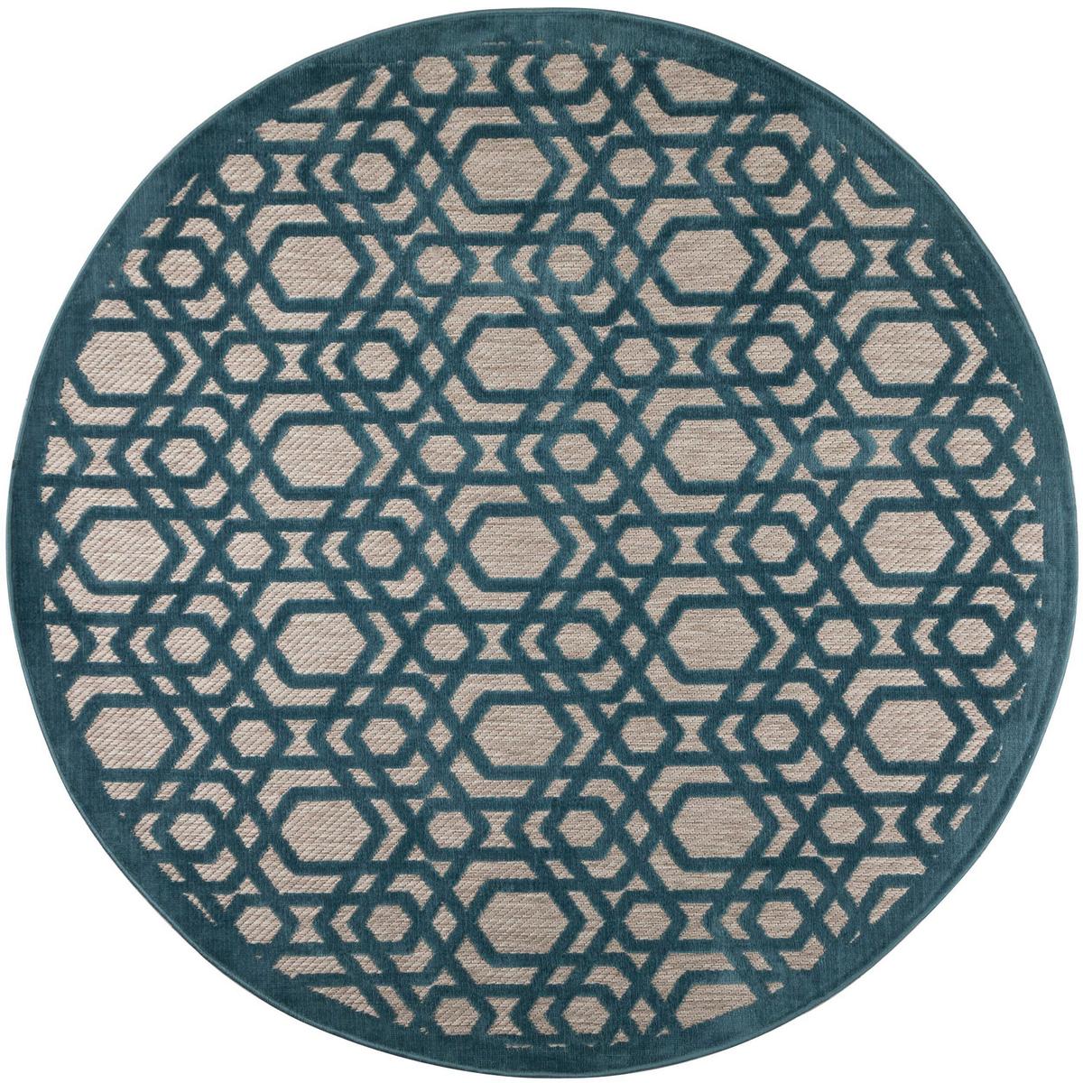 Outdoorteppich 503119374191 - Blau, Basics, Textil (160/160cm)
