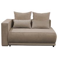 Récamiere Iga Li Taupe B: 168 Cm - Taupe/Schwarz, Design, Textil (168/73/99cm) - MID.YOU