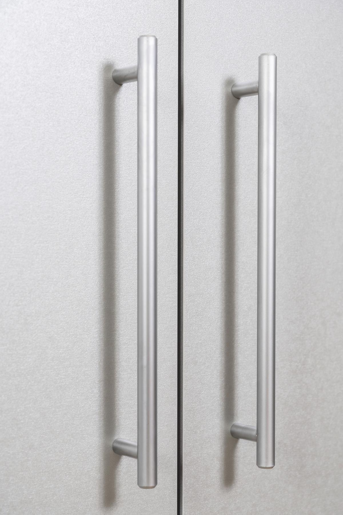 Schrankküche mit Kühlschrank + Kochfeld 104 cm Elegant - Weiß, MODERN, Holzwerkstoff/Metall (104/193/67cm) - Respekta