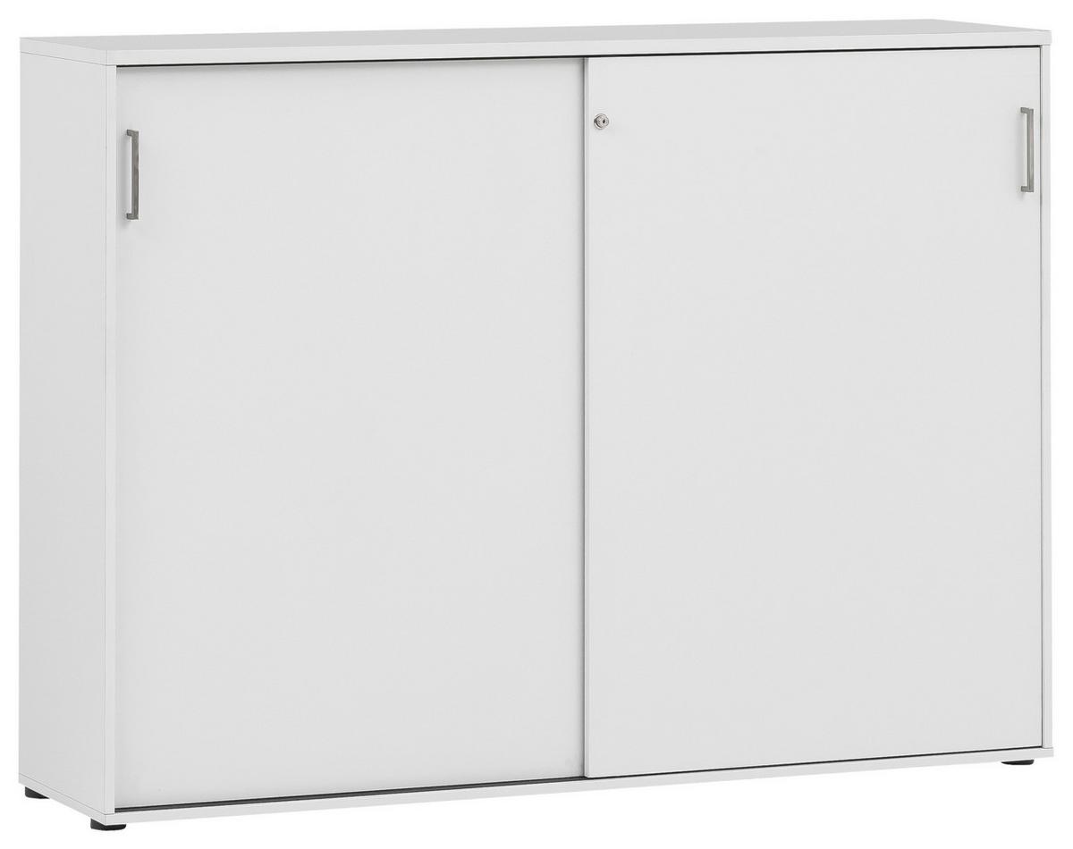 Aktenschrank Raumteiler 1600 St - Hellgrau, MODERN, Holzwerkstoff (160/119,4/41cm) - MID.YOU