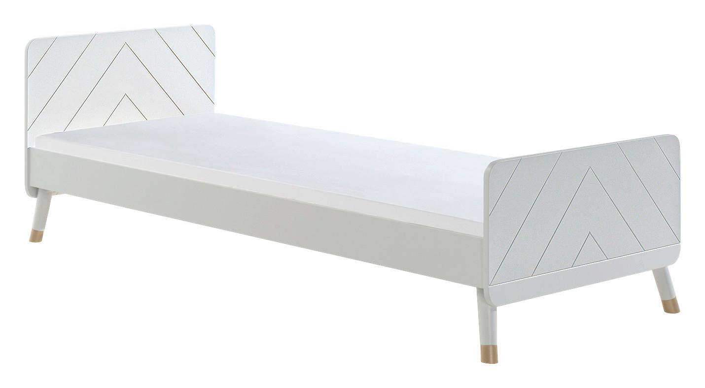 Detská posteľ BILLY, 90x200, biela - biela, Konventionell, kompozitné drevo (90/200cm) - MID.YOU