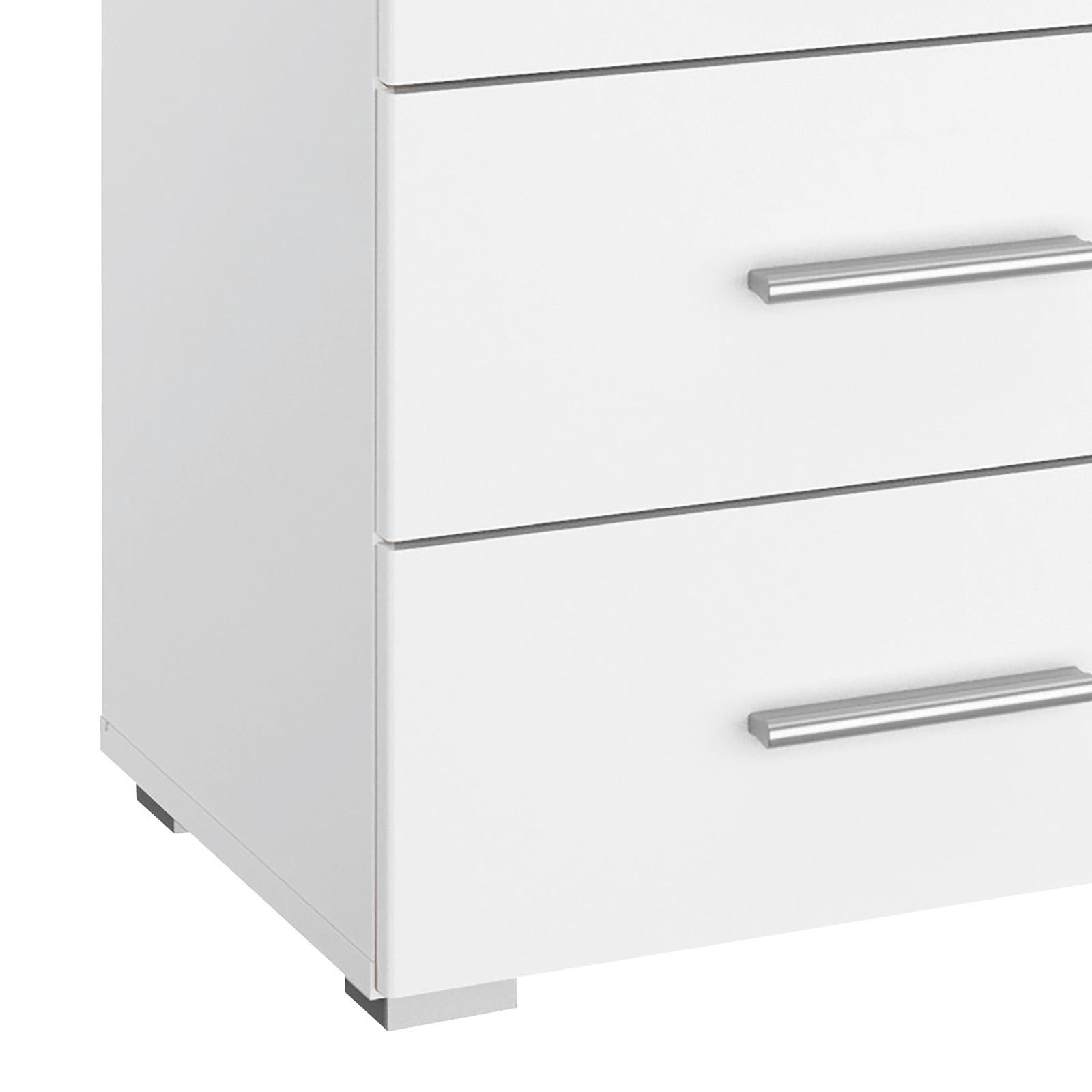Nachtkästchen Weiß H: 52 Cm Scala - Weiß, KONVENTIONELL, Holzwerkstoff (47/52/42cm) - Rauch Möbel