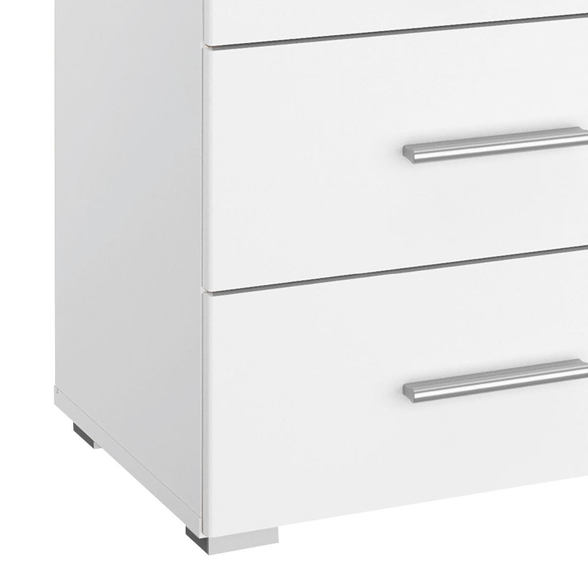 Nachtkästchen Weiß H: 52 Cm Scala - Weiß, KONVENTIONELL, Holzwerkstoff (47/52/42cm) - Rauch Möbel