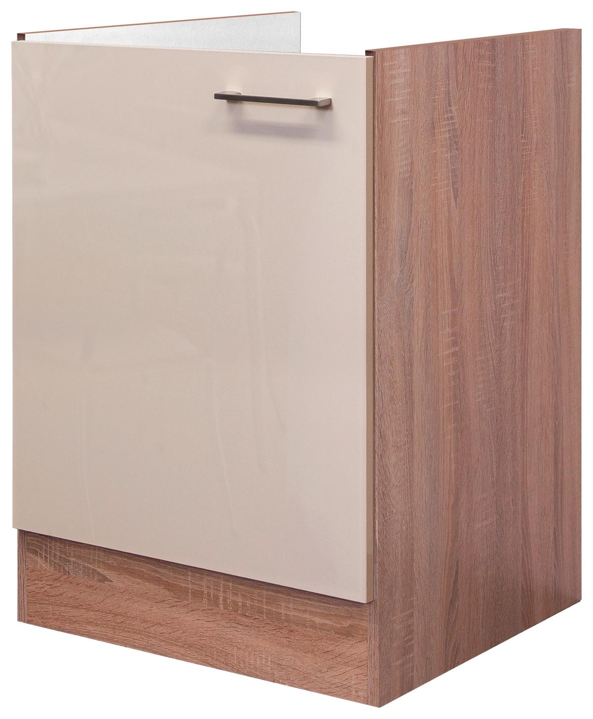 Dřezová skříňka NEPAL SPU 50-1 - Sonoma dub/kašmírová, Moderní, kov/kompozitní dřevo (50/82/57cm) - MID.YOU
