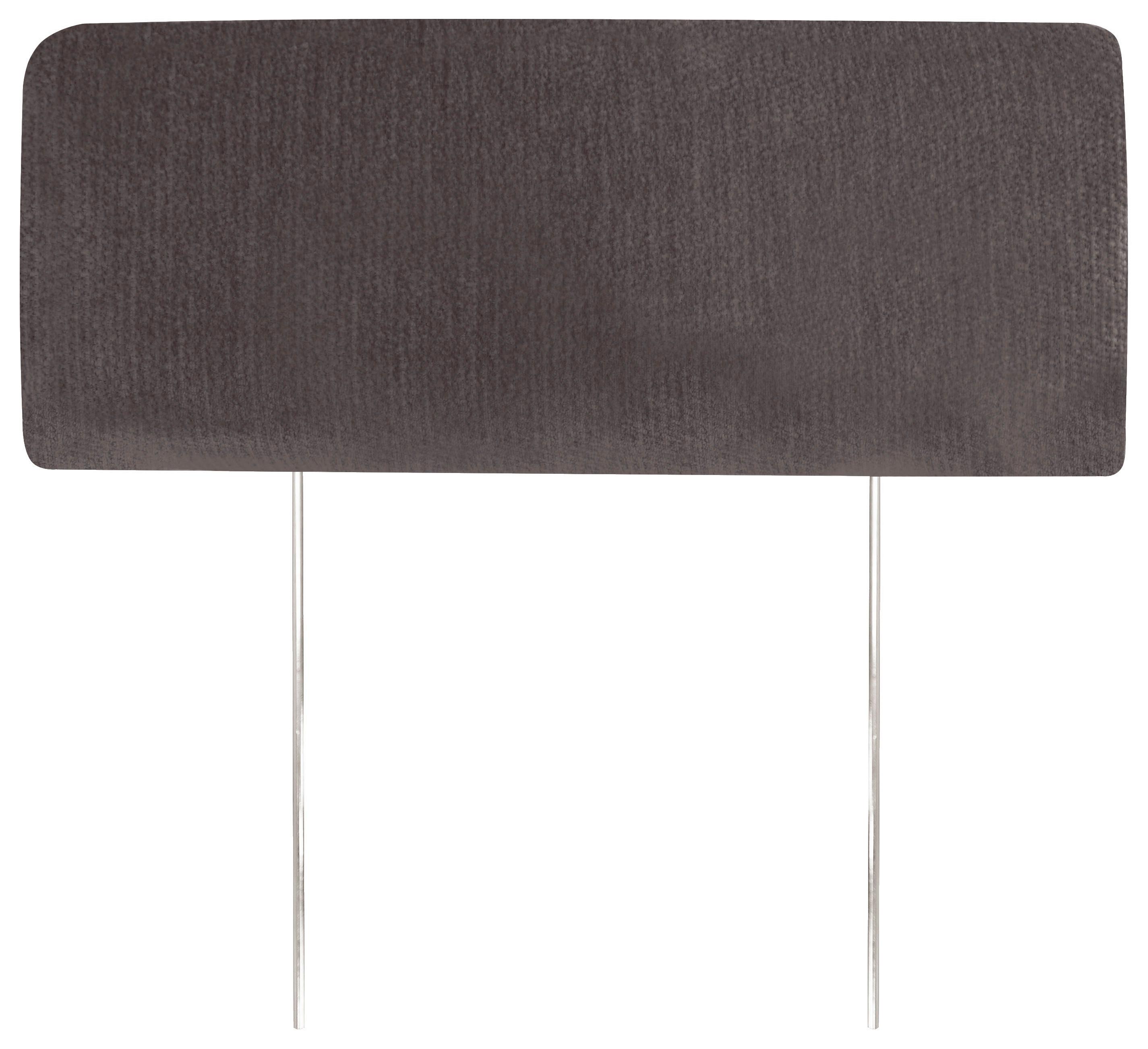 Opierka hlavy ALTON, tmavohnedá ženilka - tmavohnedá, Konventionell, kov/textil (50/19cm)