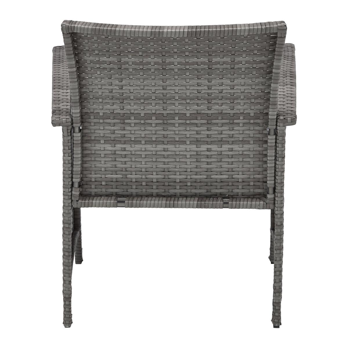 TERASOVÁ SEDACÍ SOUPRAVA PADUA - šedá/černá, Moderní, kov/textil - Mömax