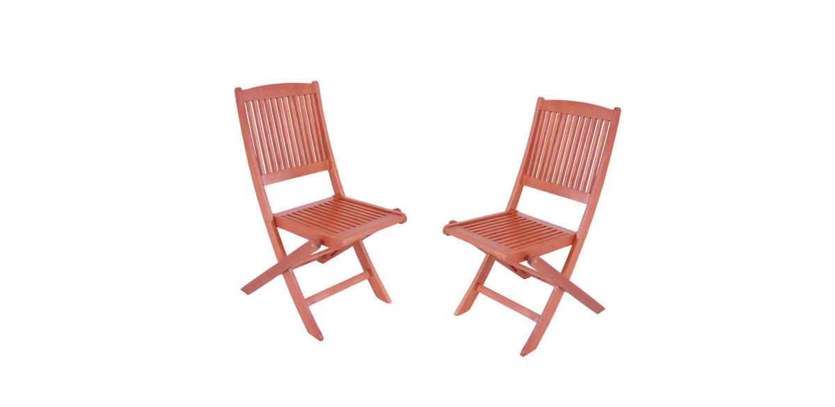 Gartenklappstuhl Stockholm - Braun, Basics, Holz (48/90/56cm) - Gardenson