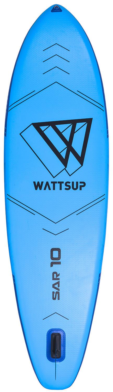 Stand Up Paddle Aufblasbar Wattsup Sar 10 Blau/Weiß - Blau/Schwarz, Basics, Kunststoff (305/15/81cm)