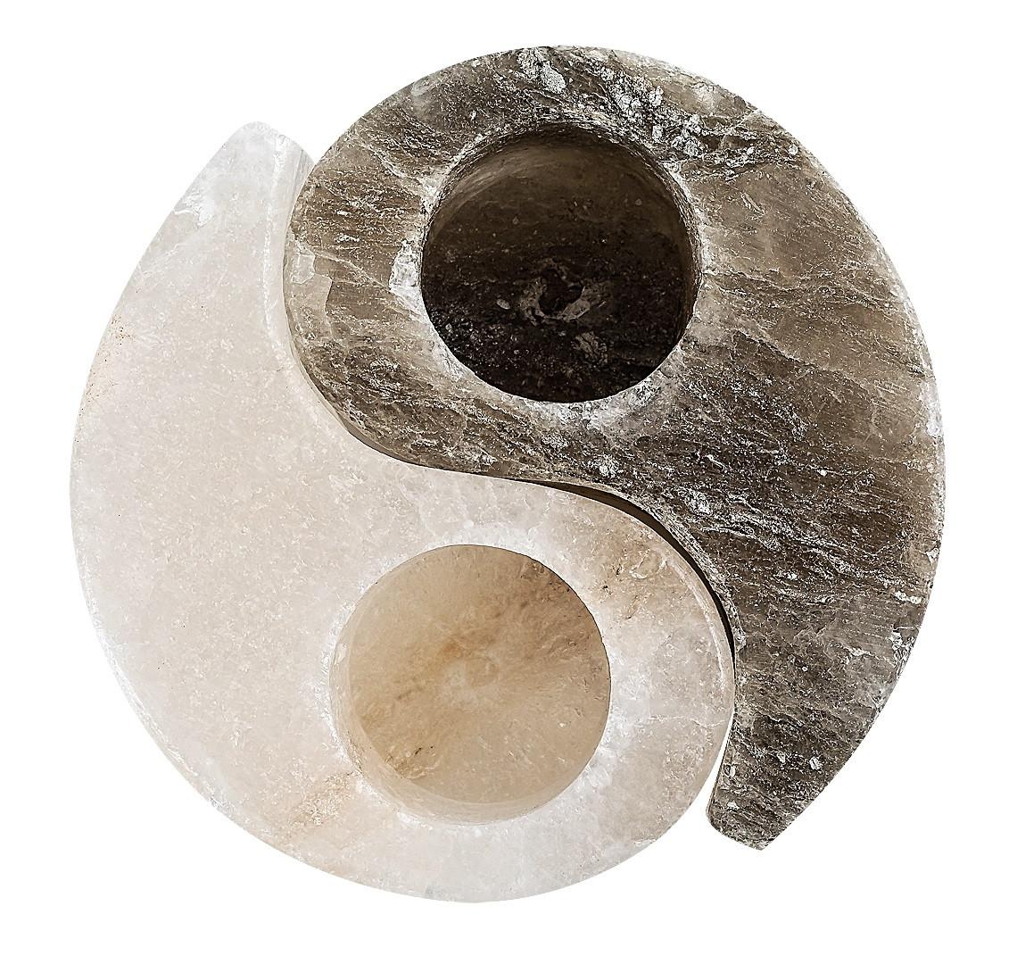 Sólámpa Soluna - fekete/fehér, Basics, kő (12cm)