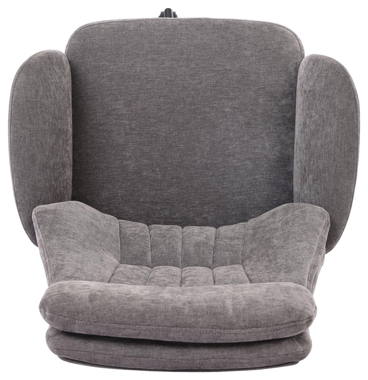 Drehstuhl Austin Grau B: 66 cm - Schwarz/Grau, MODERN, Holz/Kunststoff (66/114/122/64cm) - Livetastic