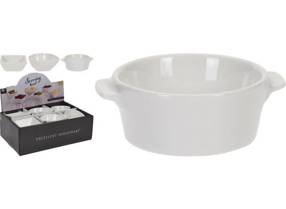 Snackschale Weiß - Weiß, KONVENTIONELL, Keramik (10/7,5/4,5cm) Snackschale Weiß - Weiß, KONVENTIONELL, Keramik (10/7,5/4,5cm)