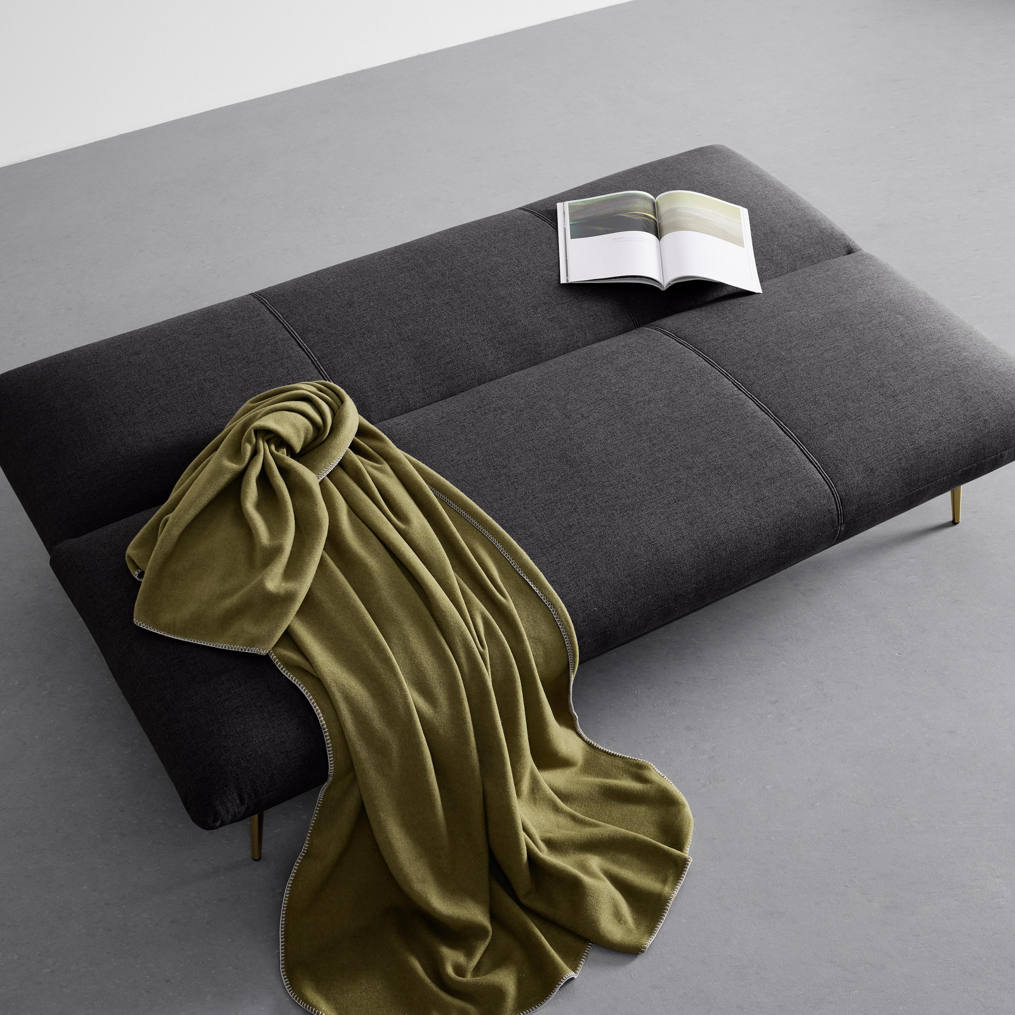 Rozkladacia Pohovka Ben Tmavosivá - tmavosivá, Moderný, kov/textil (186/82/85cm) - Bessagi Home