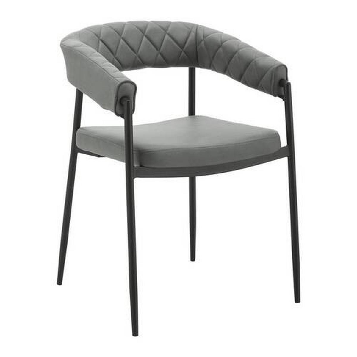 Stolička LANI zelená - čierna/sivá, Modern, kov/drevo (55/76/57cm) - Bessagi Home