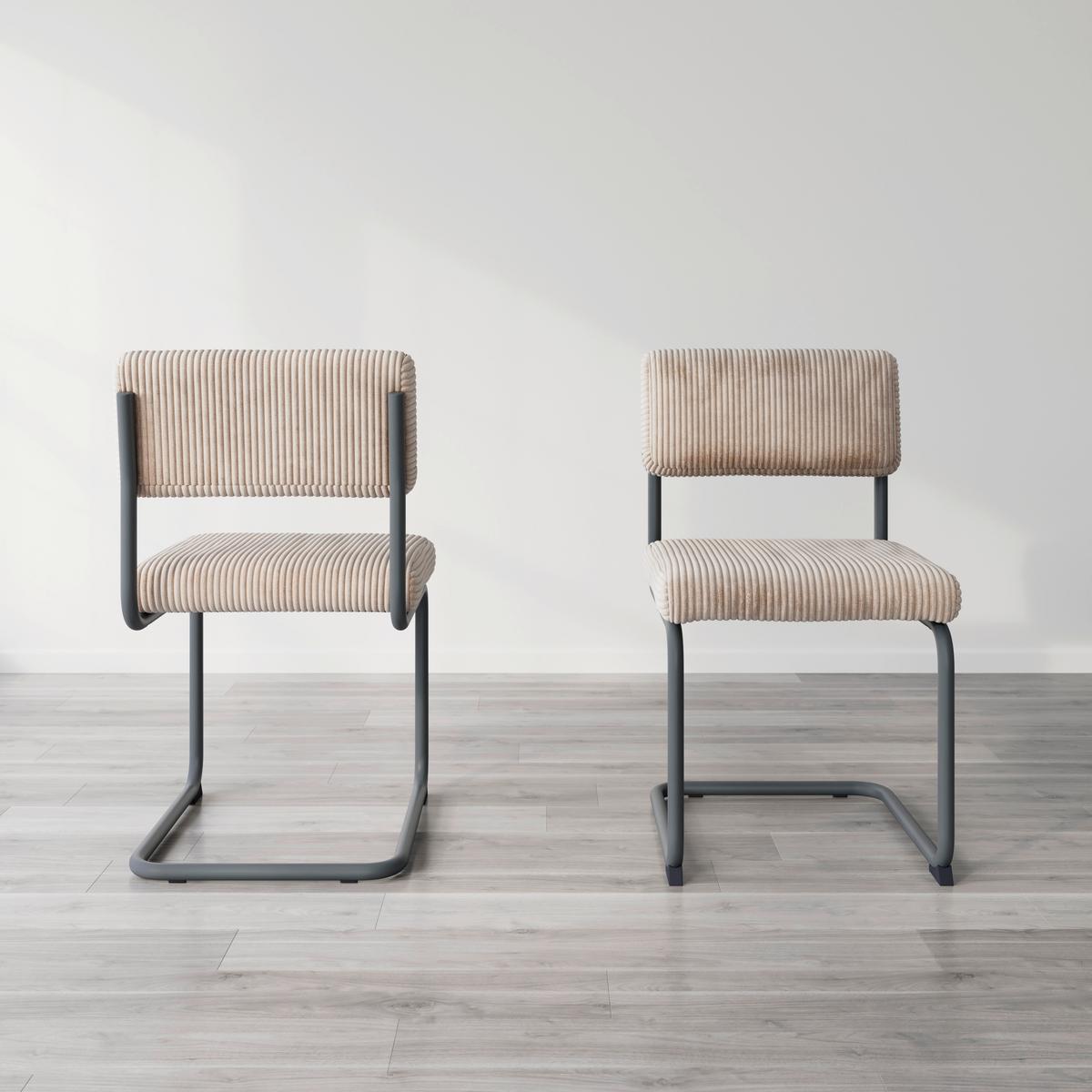 HOUPACÍ ŽIDLE ALFREDO - černá/světle šedá, Moderní, kov/dřevo (47/86/56cm) - Bessagi Home