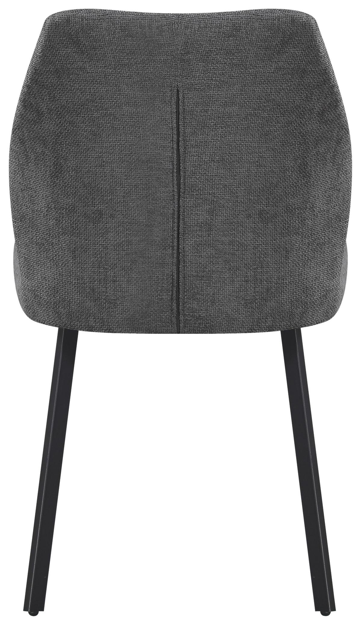 Tischgruppe Perth 5-Teilig Dunkelgrau, B: 140 cm - Dunkelgrau, KONVENTIONELL, Textil/Stein (140/48/76/89/90/62cm) - MID.YOU