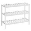 Regál na boty, bambus - bílá, Trend, dřevo (70/55/26cm) - Boxxx