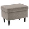 Hocker Oskar Sandfarben B: 63 cm - Sandfarben/Schwarz, Basics, Textil (63/43/42cm) - MID.YOU