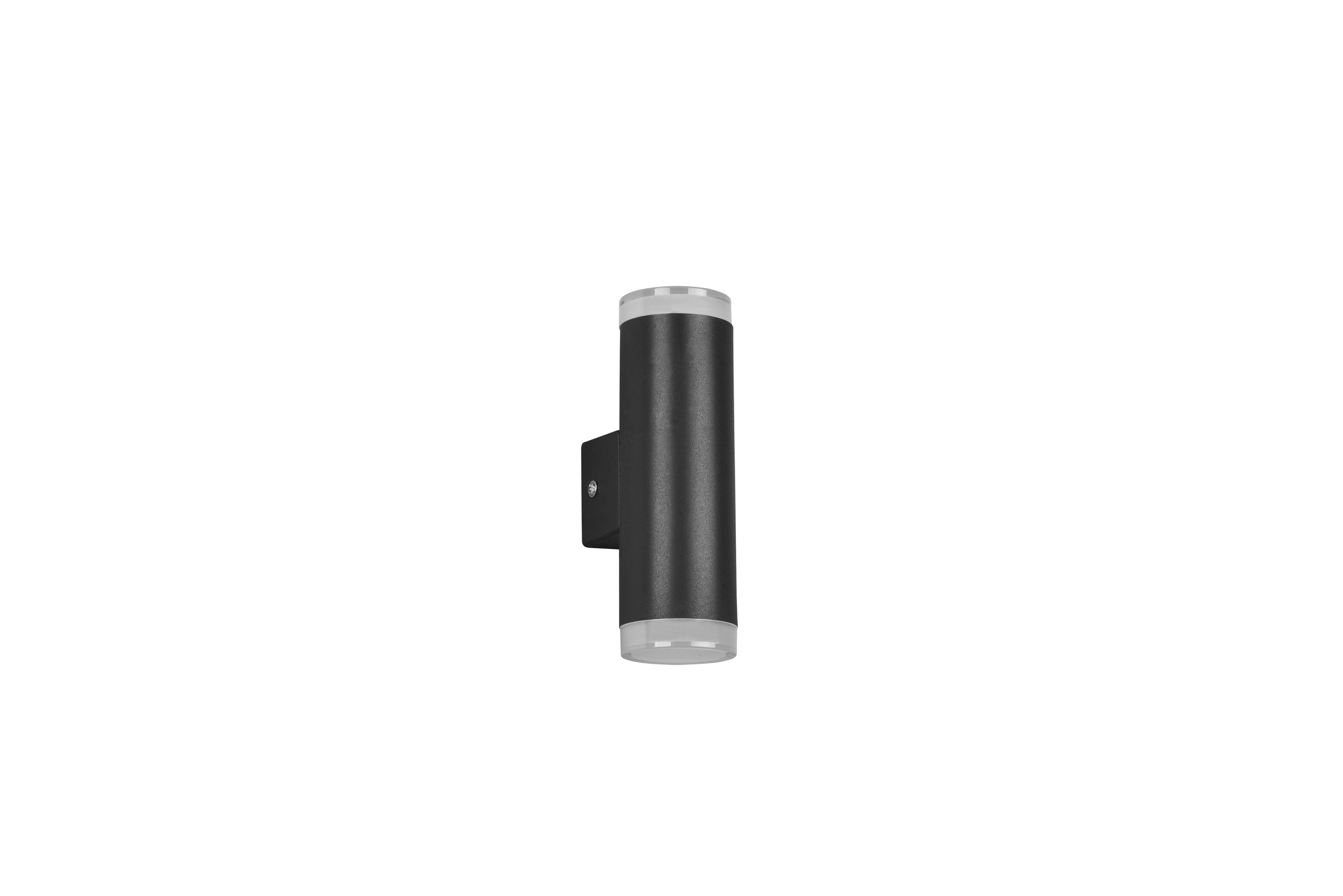 LED-Wandleuchte Ray, 2-Flammig - Schwarz/Weiß, Basics, Kunststoff (16,6/5,2/8cm) - Trio Leuchten