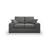 2-sitzer-sofa Veda Grau S: 182x93cm - Schwarz/Grau, Basics, Textil (182/93cm) - MID.YOU