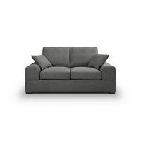 2-sitzer-sofa Veda Grau S: 182x93cm - Schwarz/Grau, Basics, Textil (182/93cm) - MID.YOU