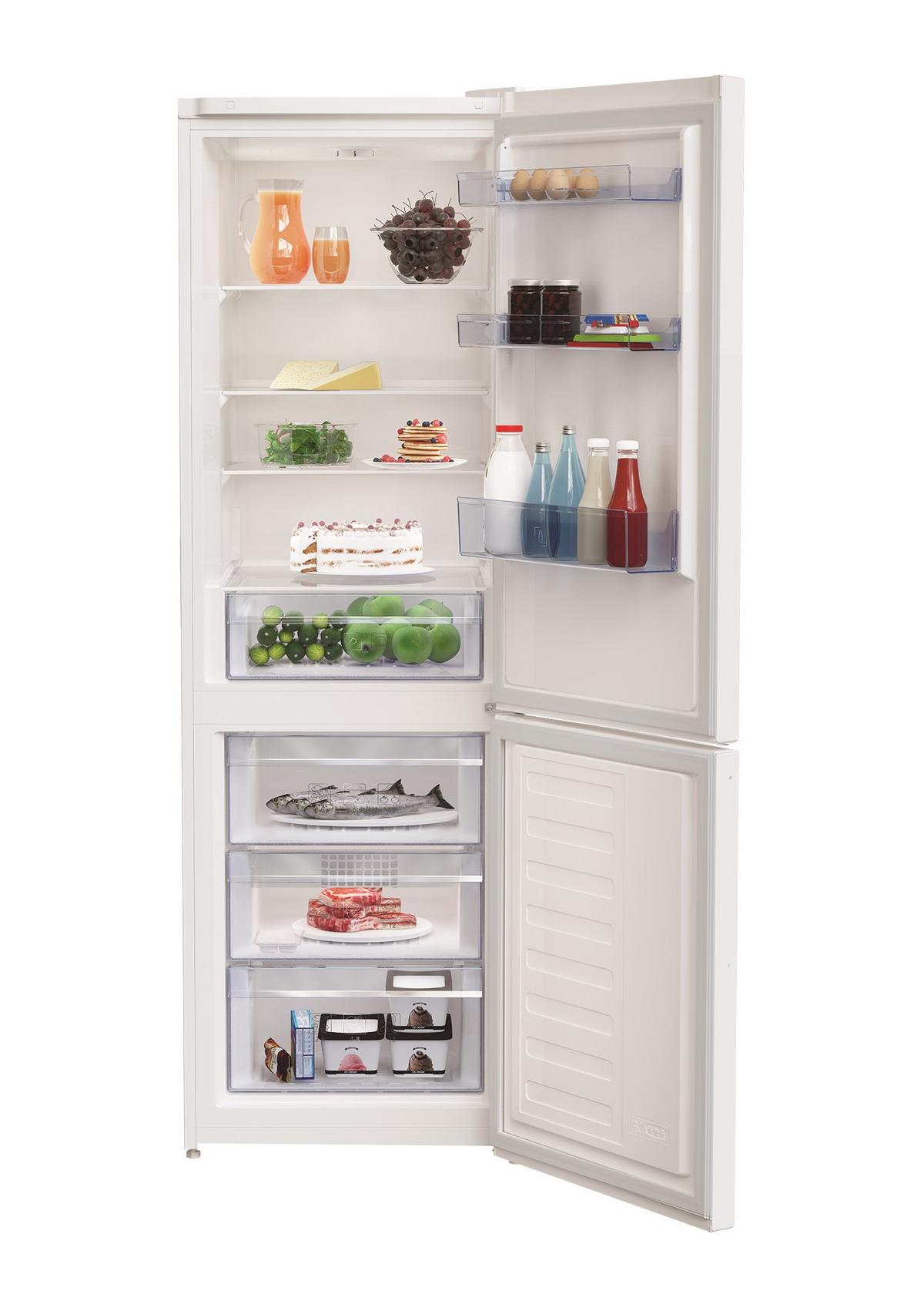Kühl-Gefrier-Kombi RCSA366K40W N, Nutzinhalt gesamt ca. 343 L - Weiß, Basics (59,5/185,2/67cm) - Beko