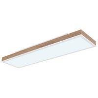 Led-deckenleuchte 416080wwd4-Cct - Dunkelbraun/Opal, Natur, Holzwerkstoff/Kunststoff (80/20/7,8cm) - Globo