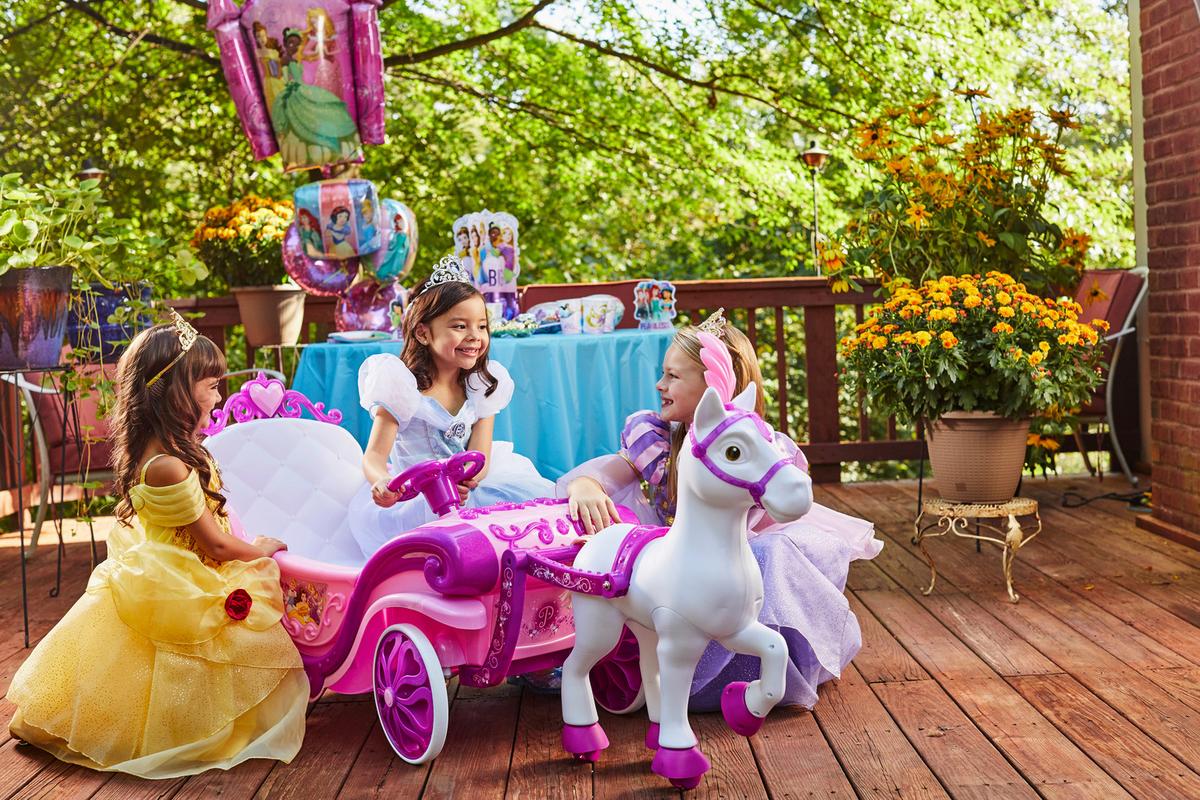 Spielfahrzeug Huffy Princess Carriage 6v - Pink, Basics, Kunststoff (58/69/155cm)