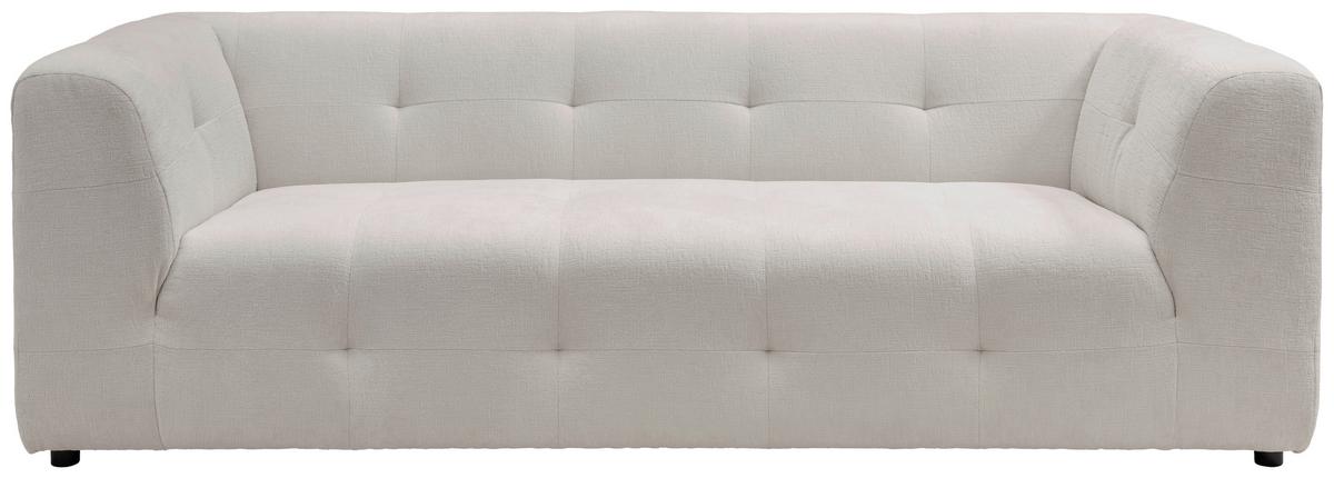 2,5-Sitzer Velice, Weiß B: 218 cm - Schwarz/Weiß, Design, Textil (218/72/95cm) - Livetastic