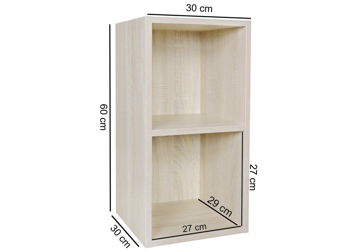 Viacúčelový regál standregal dub sonoma - farba duba, Konventionell, kompozitné drevo (30/60/30cm) - MID.YOU