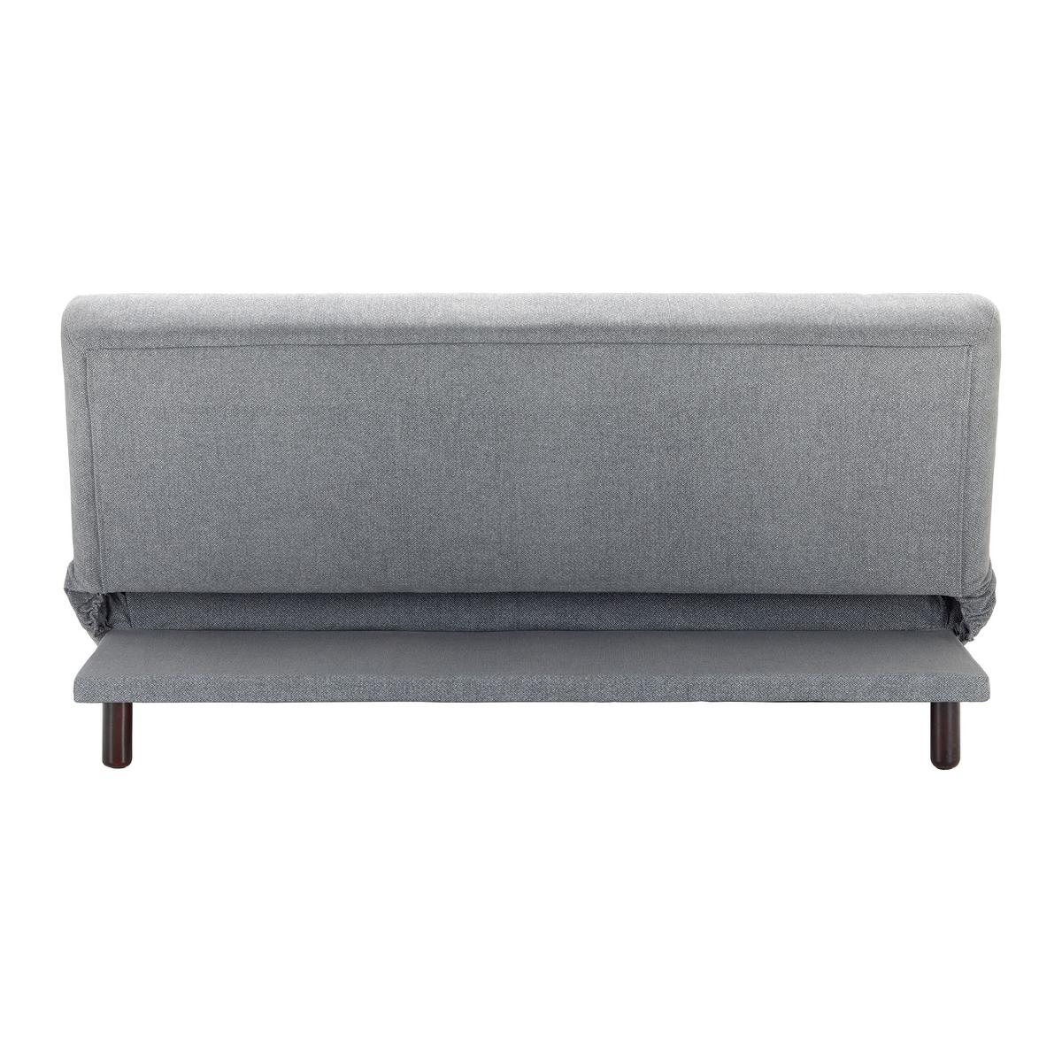 Rozkladacia pohovka Camilla svetlosivá - svetlosivá/tmavohnedá, Modern, drevo/textil (186/90/106cm) - Bessagi Home