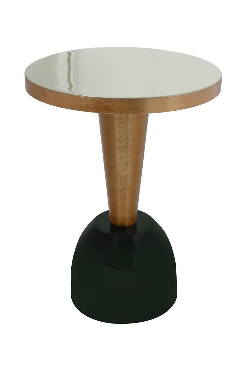 Beistelltisch Art Deco Dunklegrün/Mintgrün - Dunkelgrün/Mintgrün, Trend, Metall (41/56cm) - Kayoom