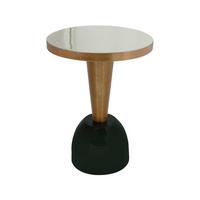 Beistelltisch Art Deco Dunklegrün/Mintgrün - Dunkelgrün/Mintgrün, Trend, Metall (41/56cm) - Kayoom