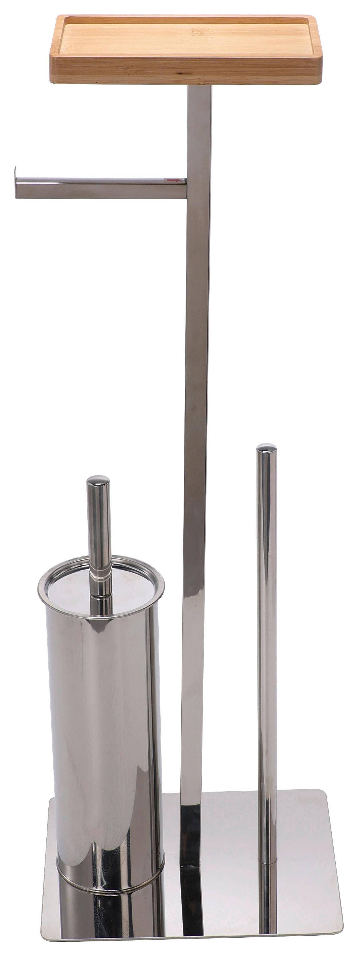Wc Kefe-szett Pisa 1 B992495 - krómszínű, Konventionell, műanyag/fém (25/72,5/20cm) - Ondega