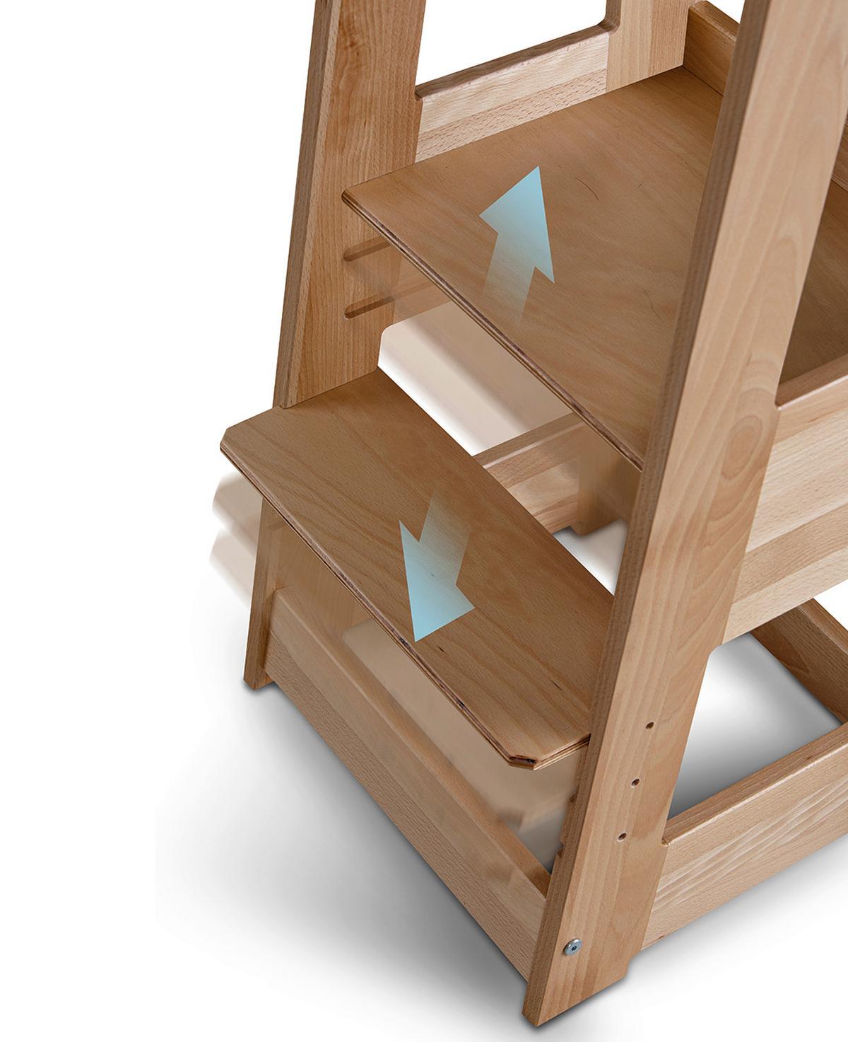 Lernturm Buche - Buchefarben, Basics, Holz (40/91/45cm) - tiSsi